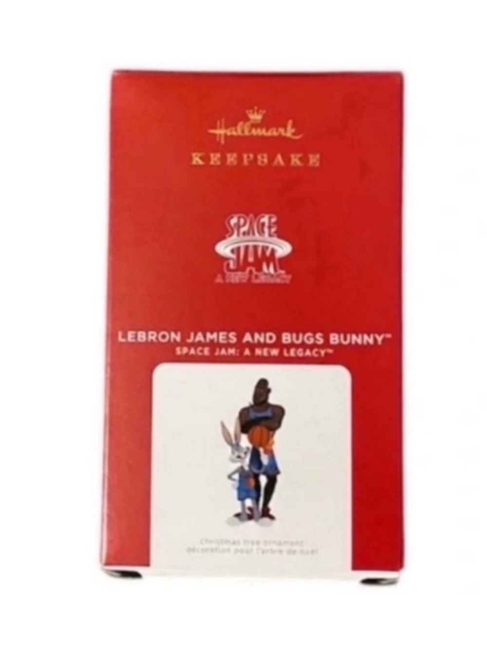 New Hallmark Keepsake Ornament Lebron James and Bugs Bunny Space Jam New Legacy